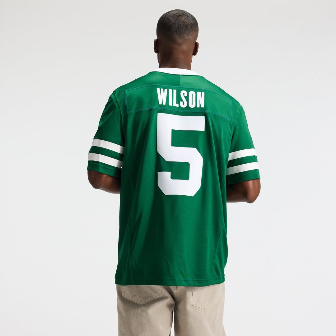 New York Jets Garrett Wilson Nike Team Vapor F.U.S.E. Stitched Limited Jersey - Legacy Green