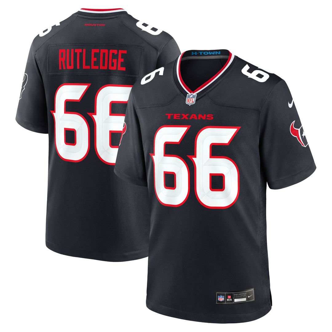 Houston Texans Keylan Rutledge Nike Team Game Jersey - Navy