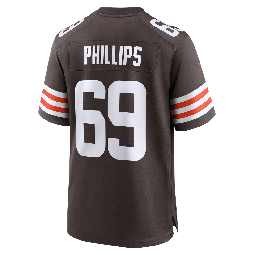 Cleveland Browns Tyre Phillips Nike Team Game Jersey - Brown
