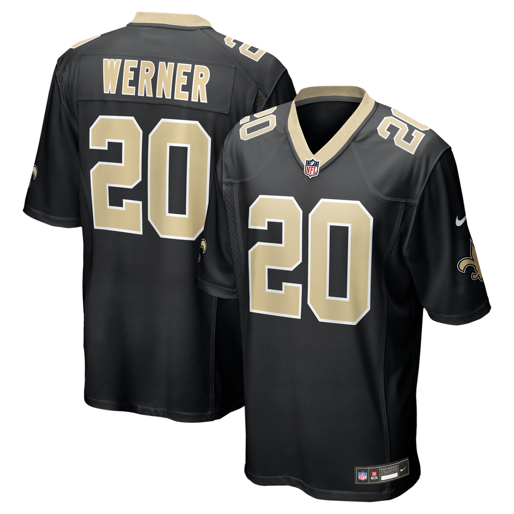 New Orleans Saints Pete Werner Nike Game Jersey - Black