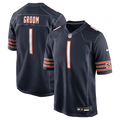Chicago Bears Number 1 Groom Nike Game Jersey - Navy