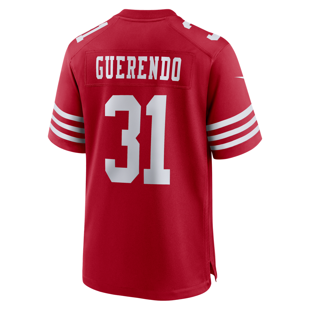 San Francisco 49ers Isaac Guerendo Nike Game Jersey - Scarlet