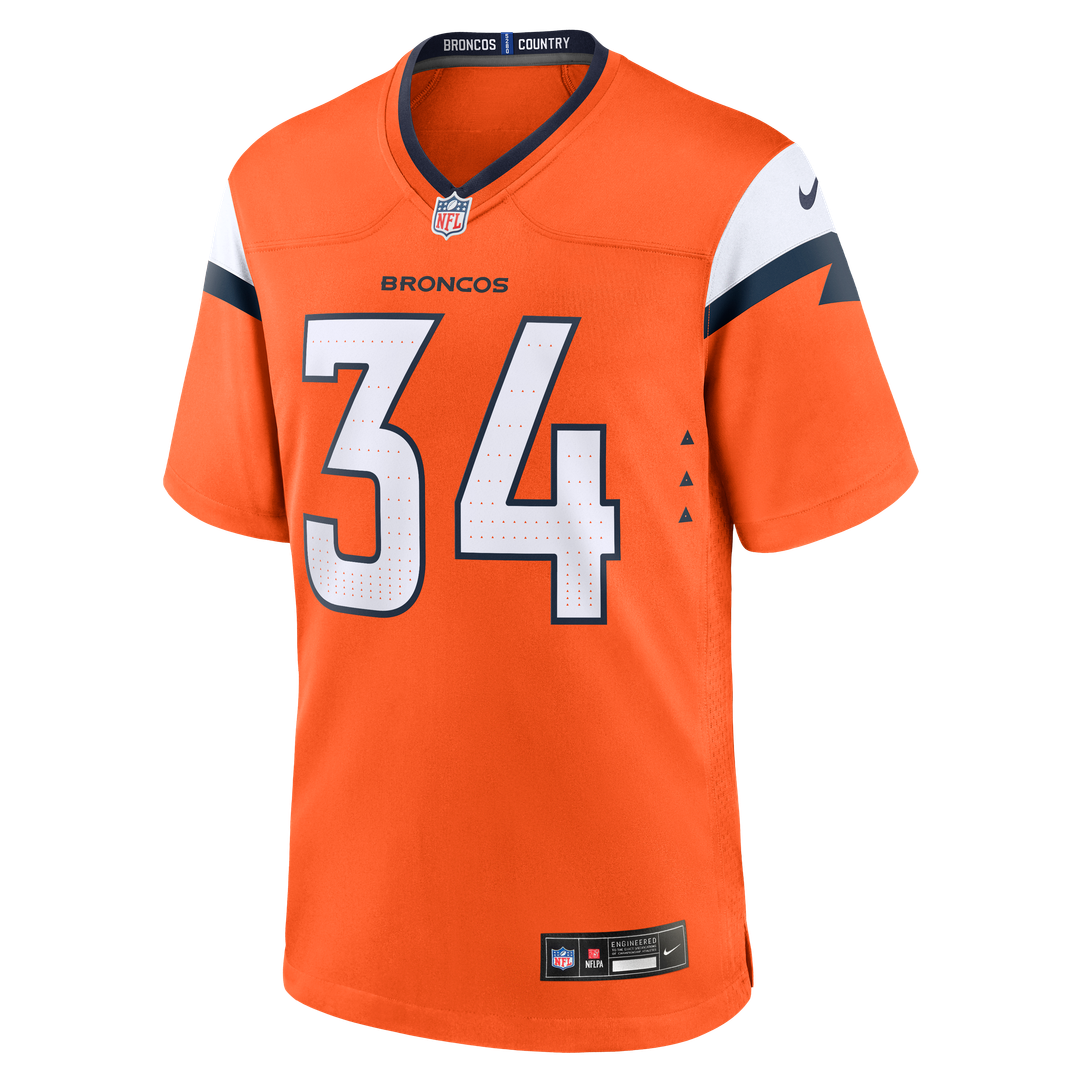 Denver Broncos JL Skinner Nike Team Game Jersey - Orange