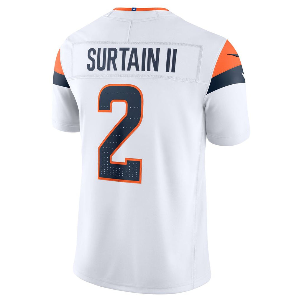 Denver Broncos Pat Surtain II Nike Alternate Vapor F.U.S.E. Stitched Limited Jersey - Navy