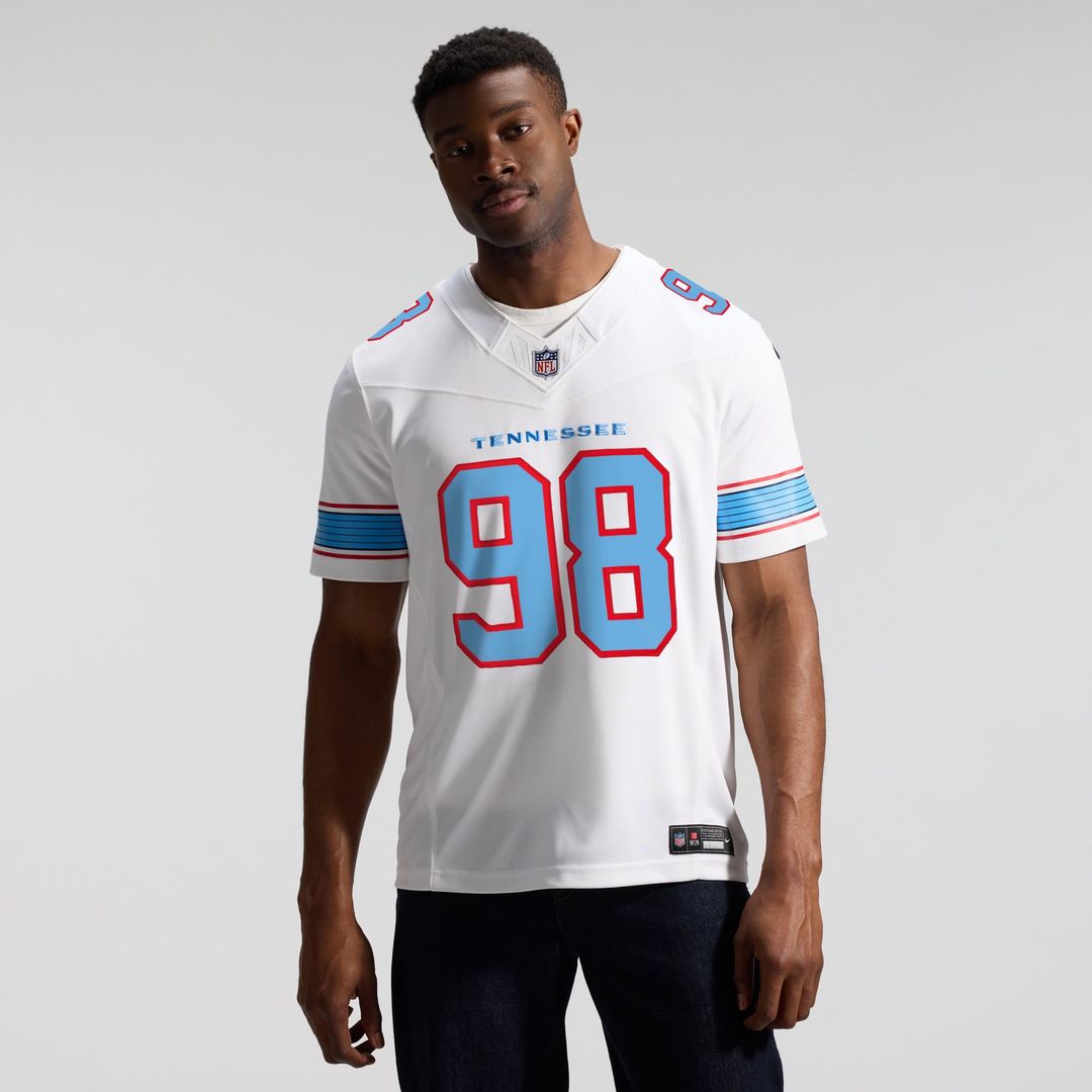 Tennessee Titans Jeffery Simmons Nike Vapor F.U.S.E. Stitched Limited Jersey - White