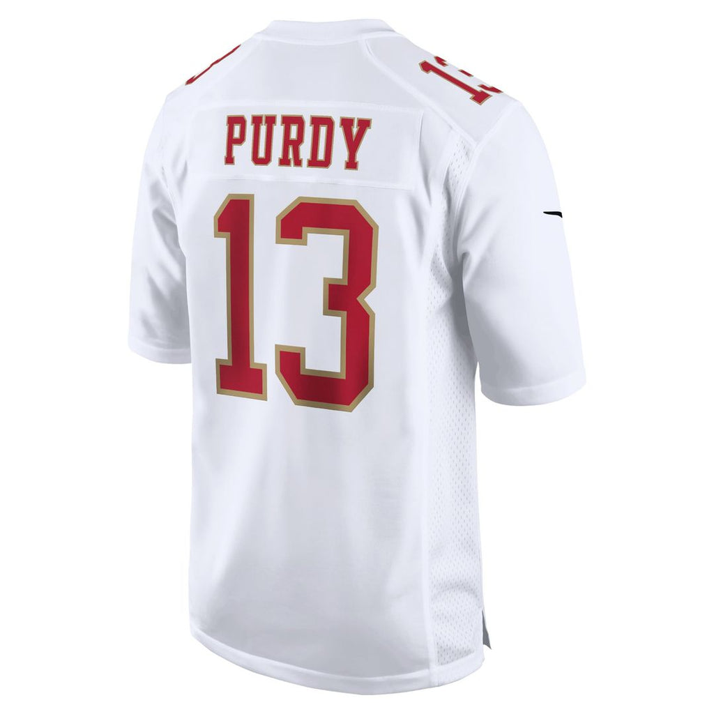San Francisco 49ers Brock Purdy Nike Fashion Game Jersey - Tundra White