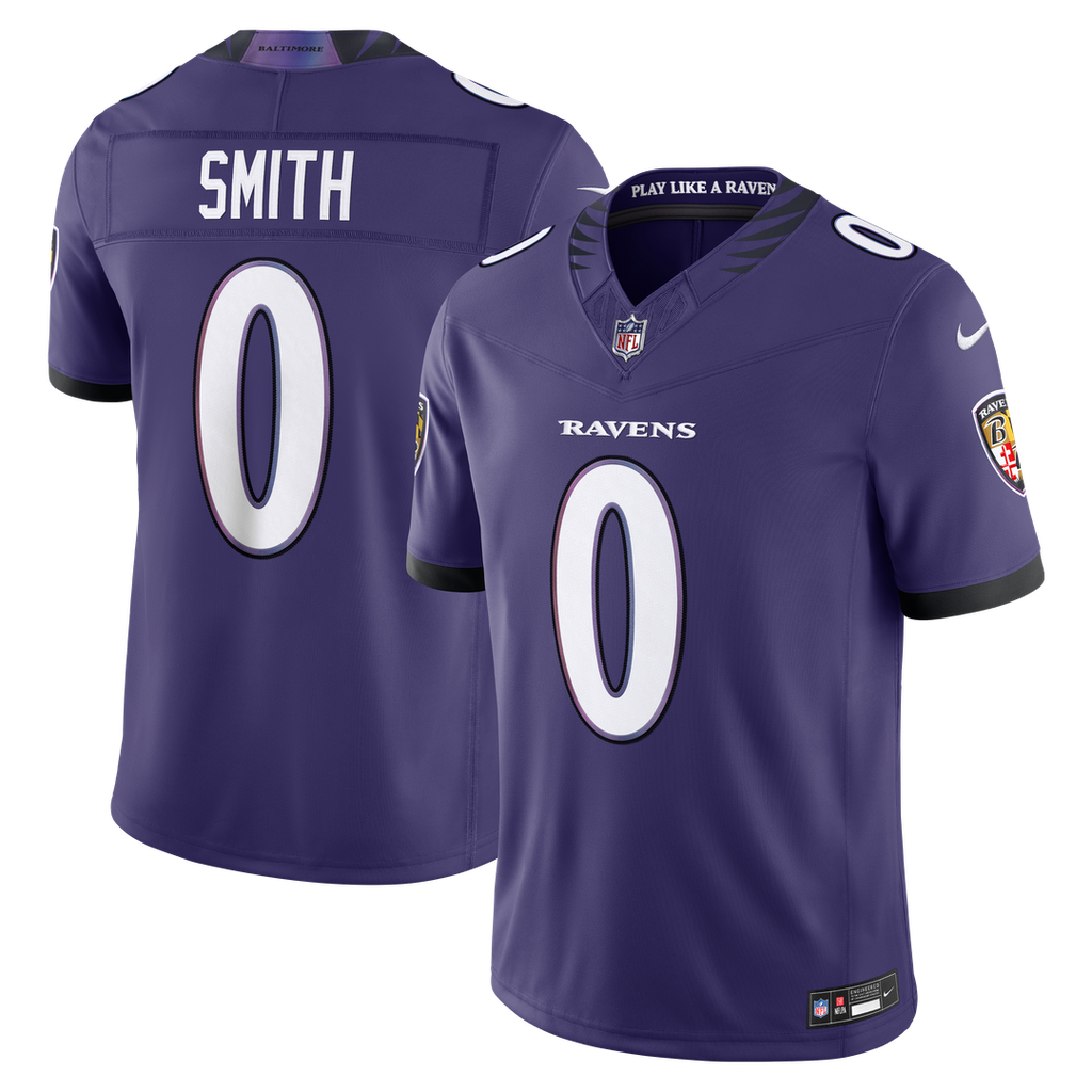 Baltimore Ravens Roquan Smith Nike Team Vapor F.U.S.E. Stitched Limited Jersey - Purple