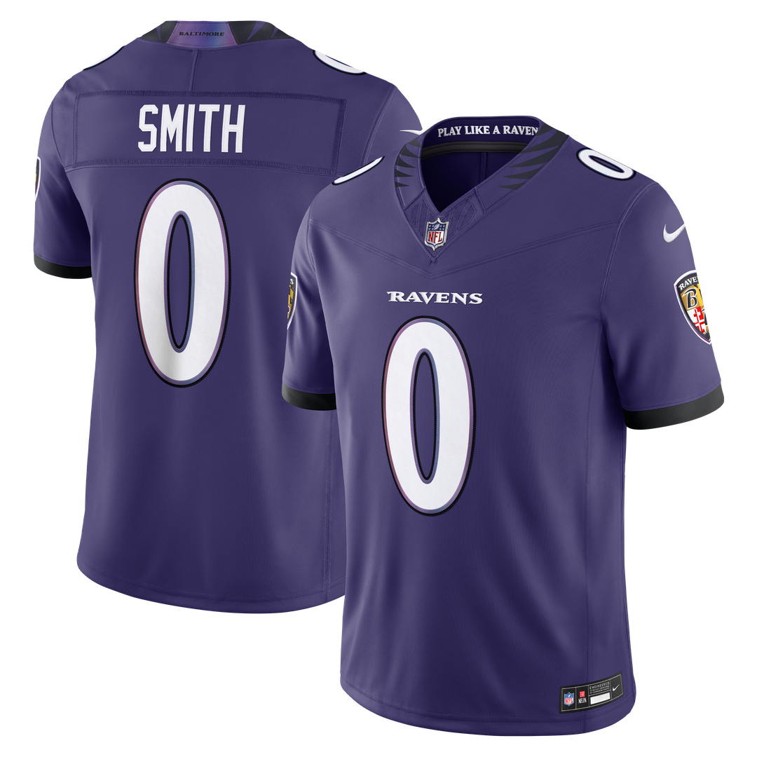 Baltimore Ravens Roquan Smith Nike Team Vapor F.U.S.E. Stitched Limited Jersey - Purple