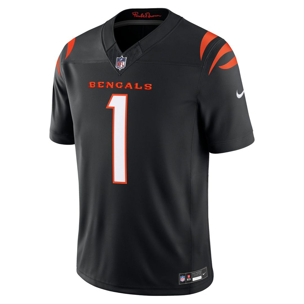 Cincinnati Bengals Ja'Marr Chase Nike Team Vapor F.U.S.E. Stitched Limited Jersey - Black
