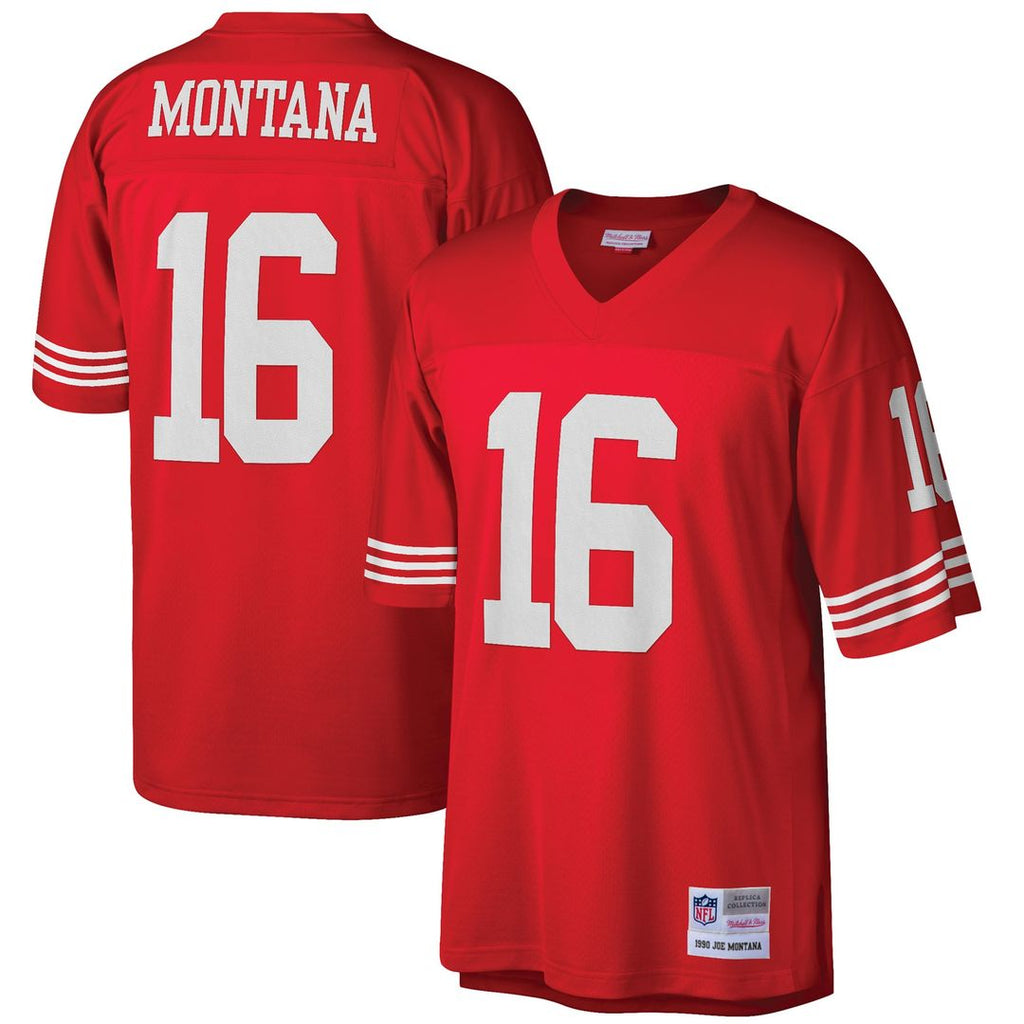 San Francisco 49ers Joe Montana Mitchell & Ness Big & Tall 1990 Retired Player Replica Jersey - Scarlet