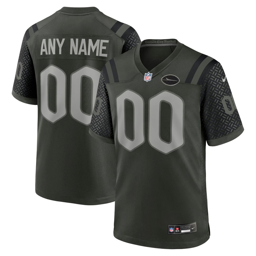 New York Jets Nike Rivalries Collection Custom Game Jersey - Green