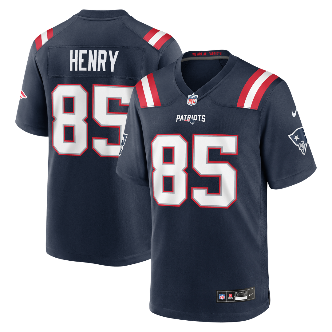 New England Patriots Hunter Henry Nike Team Game Jersey - Navy
