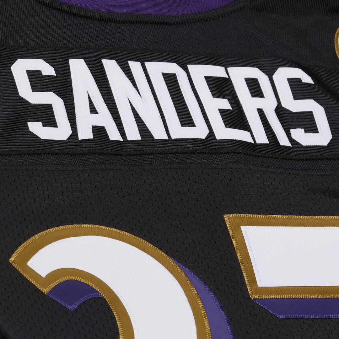 Baltimore Ravens Deion Sanders Mitchell & Ness 2005 Authentic Throwback Jersey - Black