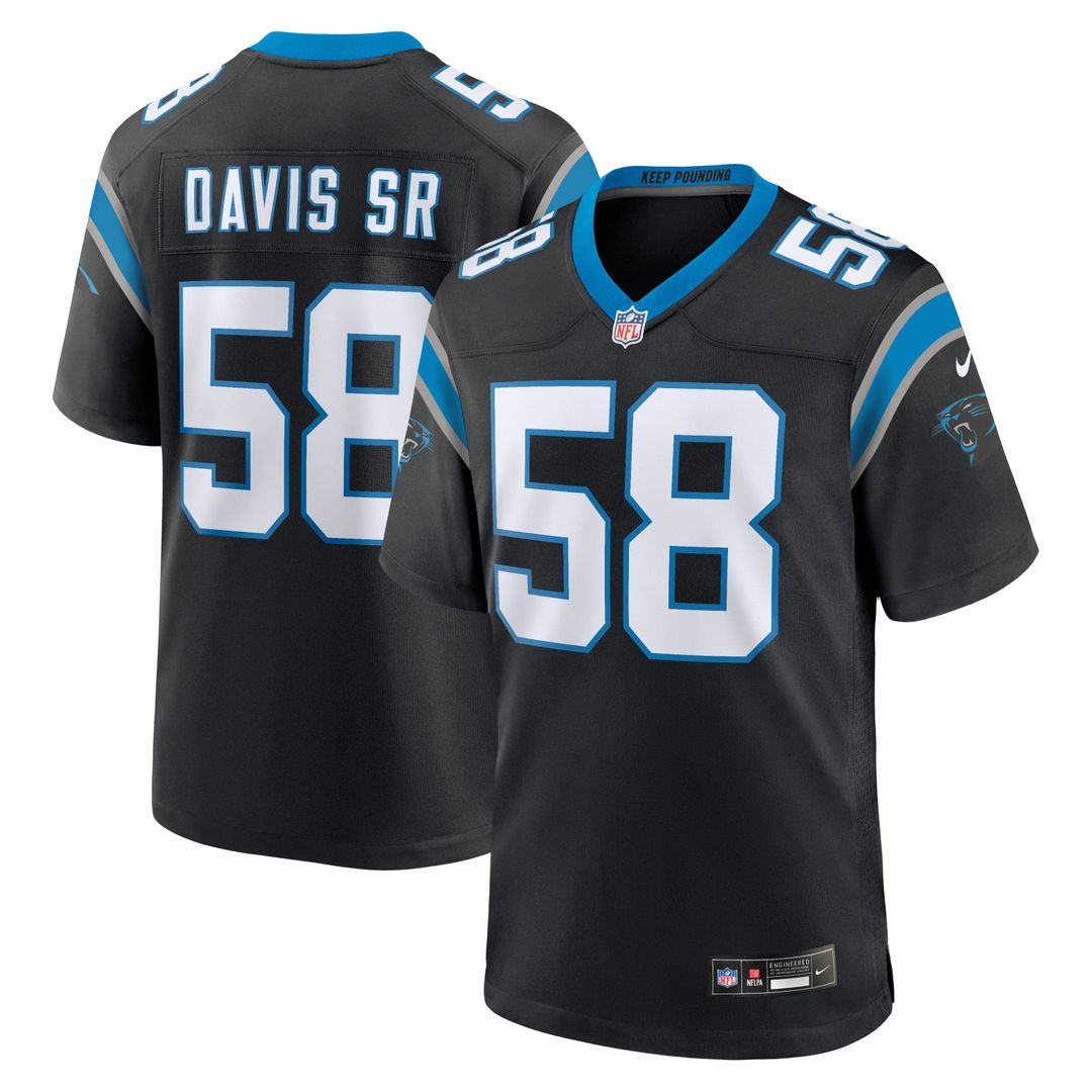Carolina Panthers Thomas Davis Sr. Nike Team Retired Game Jersey - Black