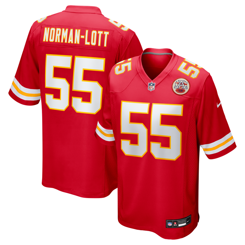 Kansas City Chiefs Omarr Norman-Lott Nike Team Game Jersey - Red