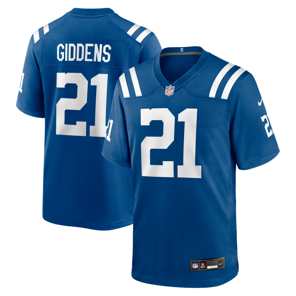 Indianapolis Colts DJ Giddens Nike Team Game Jersey - Royal