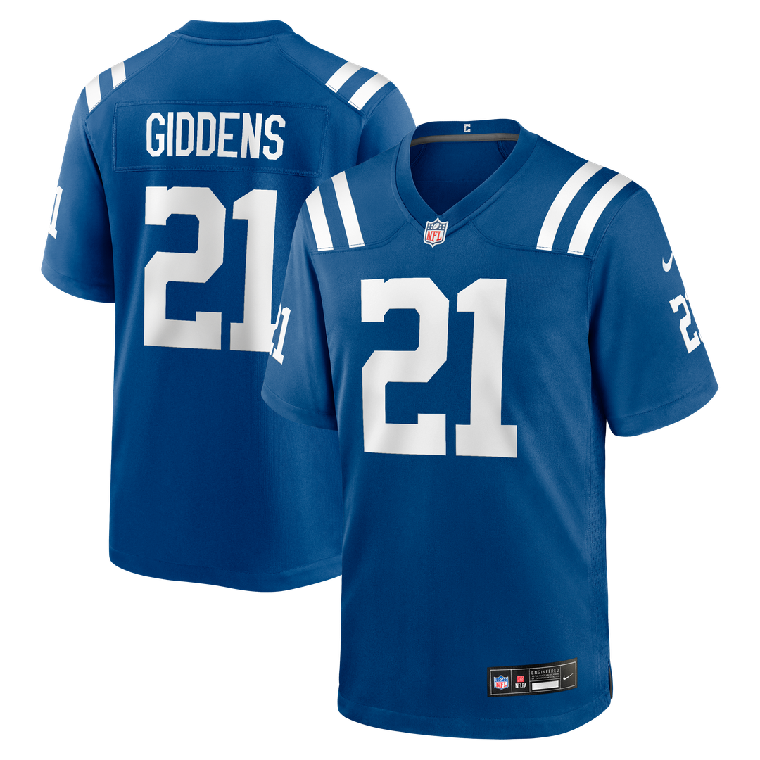 Indianapolis Colts DJ Giddens Nike Team Game Jersey - Royal