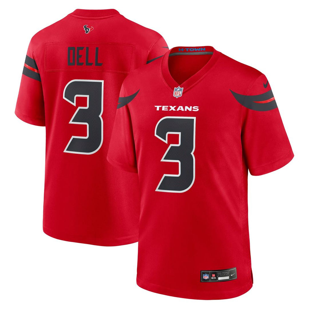 Houston Texans Tank Dell Nike Alternate Game Jersey - Red