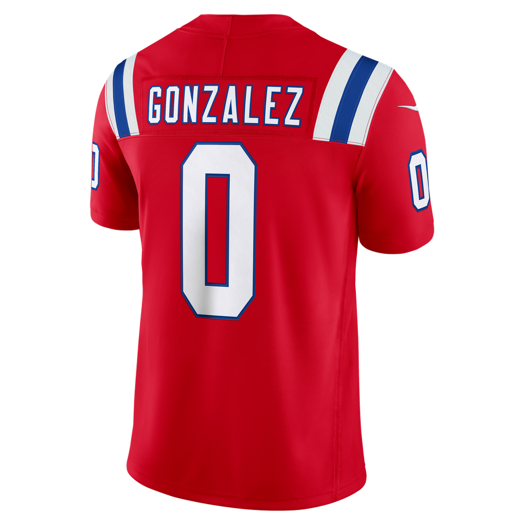 New England Patriots Christian Gonzalez Nike Team Vapor F.U.S.E. Stitched Limited Jersey - Navy