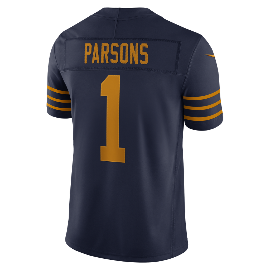 Green Bay Packers Micah Parsons Nike Alternate Vapor F.U.S.E. Stitched Limited Jersey - Navy