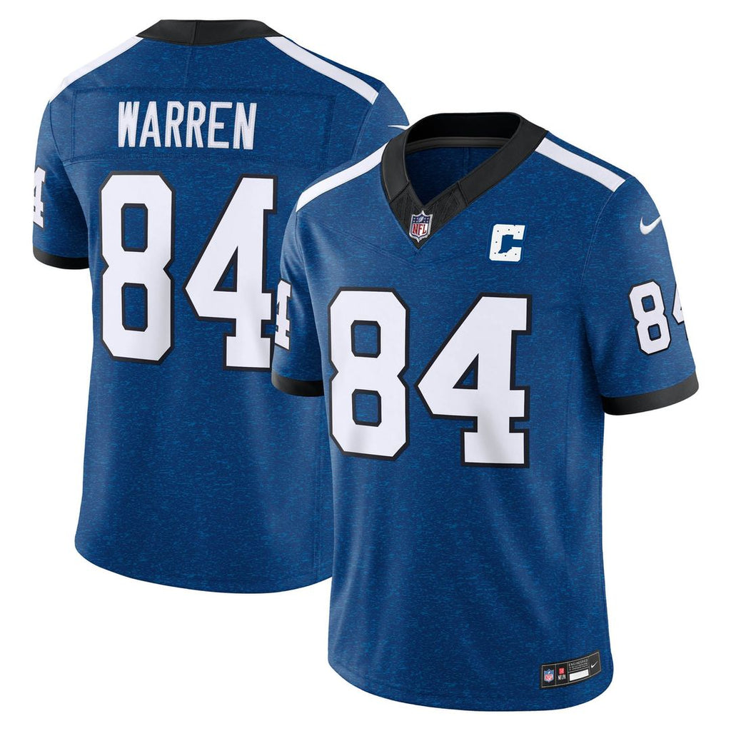 Indianapolis Colts Tyler Warren Nike Alternate Indiana Nights Vapor F.U.S.E. Stitched Limited Jersey - Royal