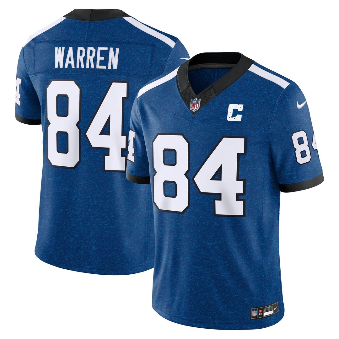 Indianapolis Colts Tyler Warren Nike Alternate Indiana Nights Vapor F.U.S.E. Stitched Limited Jersey - Royal