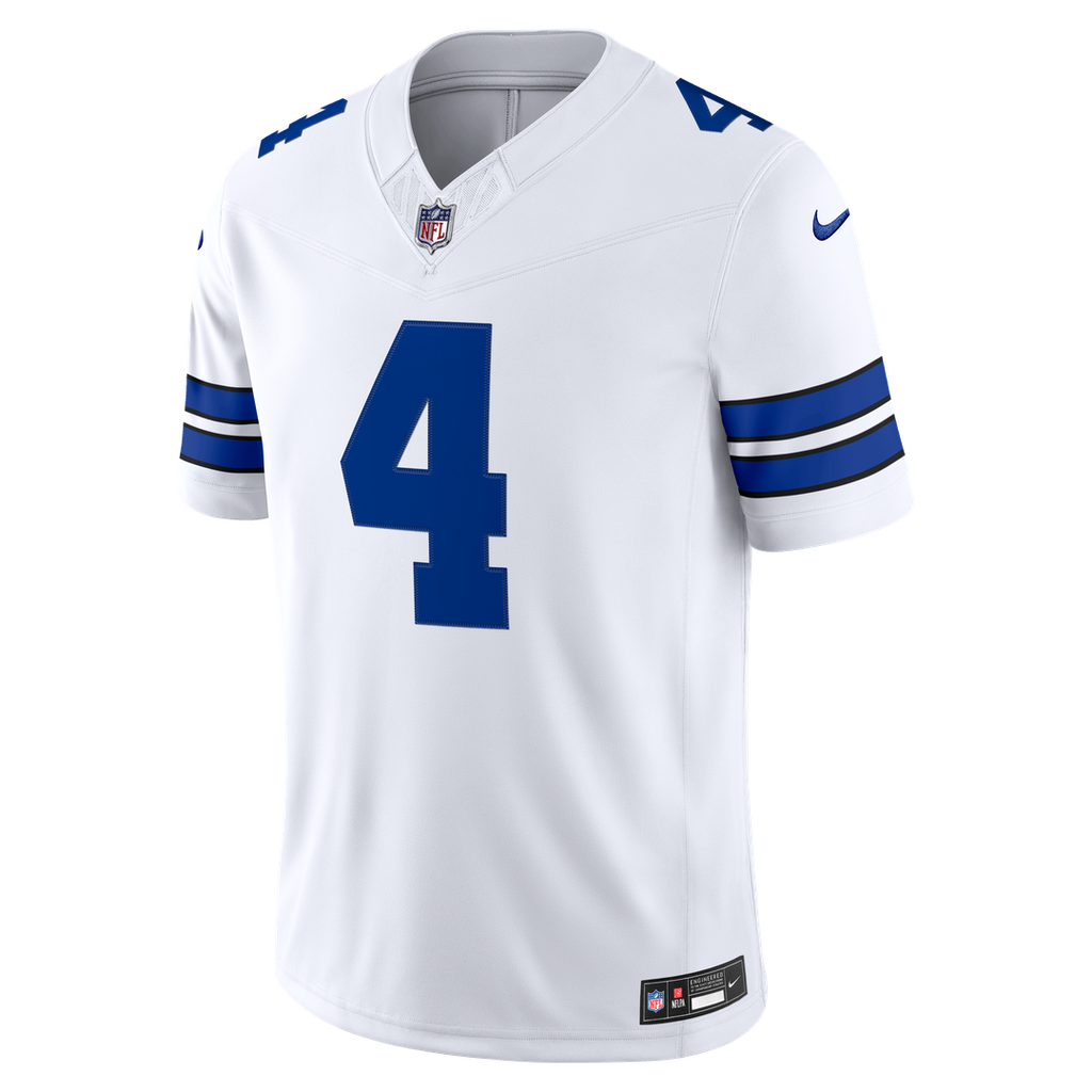 Dallas Cowboys Dak Prescott Nike Vapor F.U.S.E. Stitched Limited Jersey - White