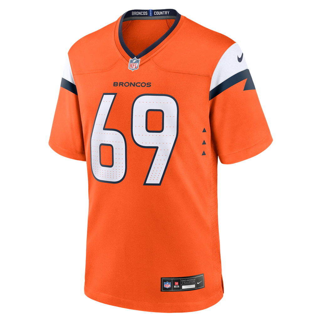 Denver Broncos Mike McGlinchey Nike Team Game Jersey - Orange