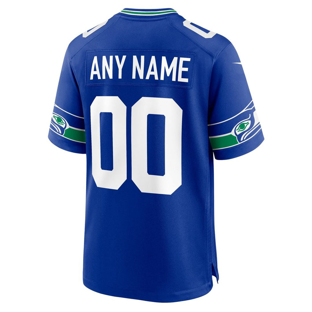Seattle Seahawks Nike Custom Game Jersey - White