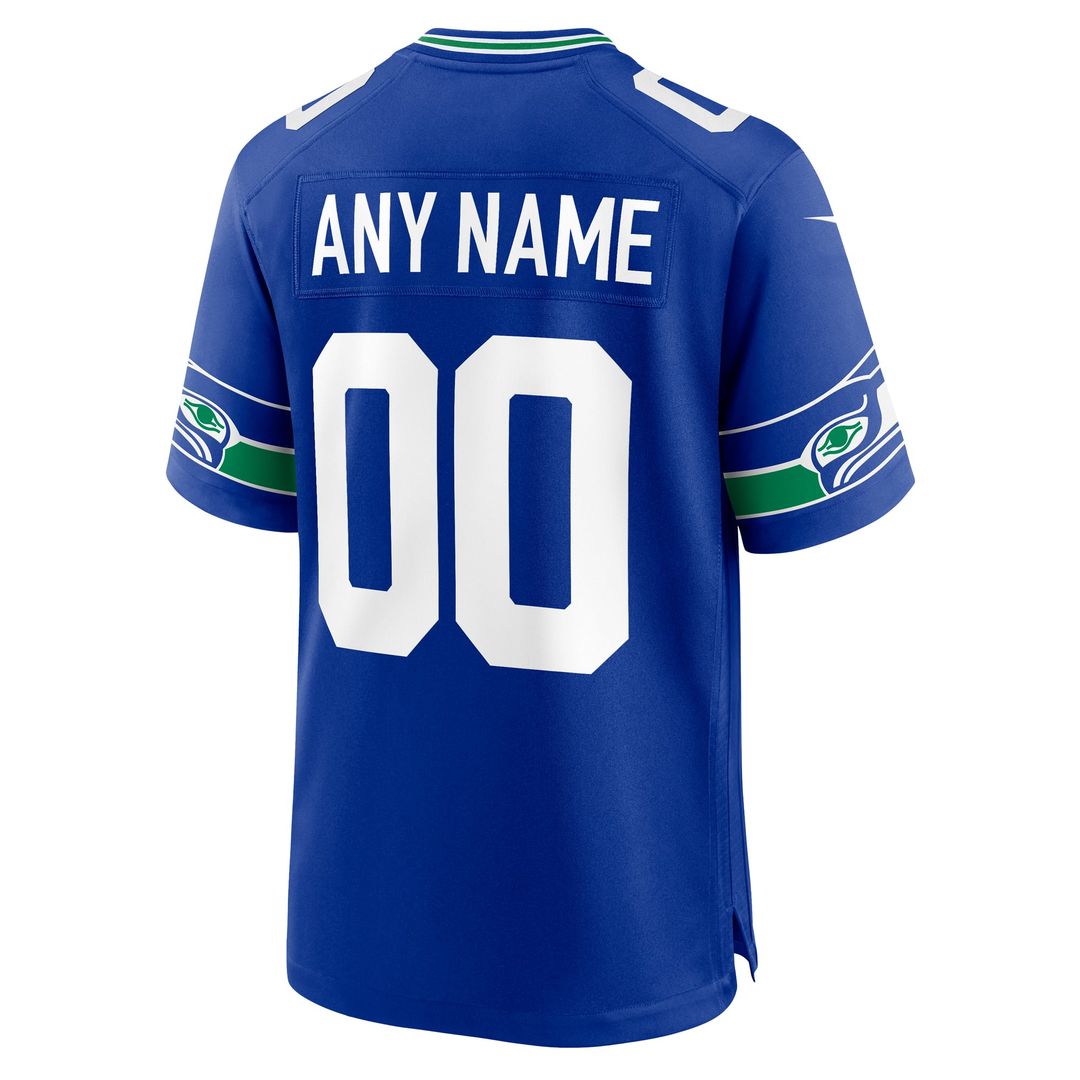 Seattle Seahawks Nike Custom Game Jersey - White