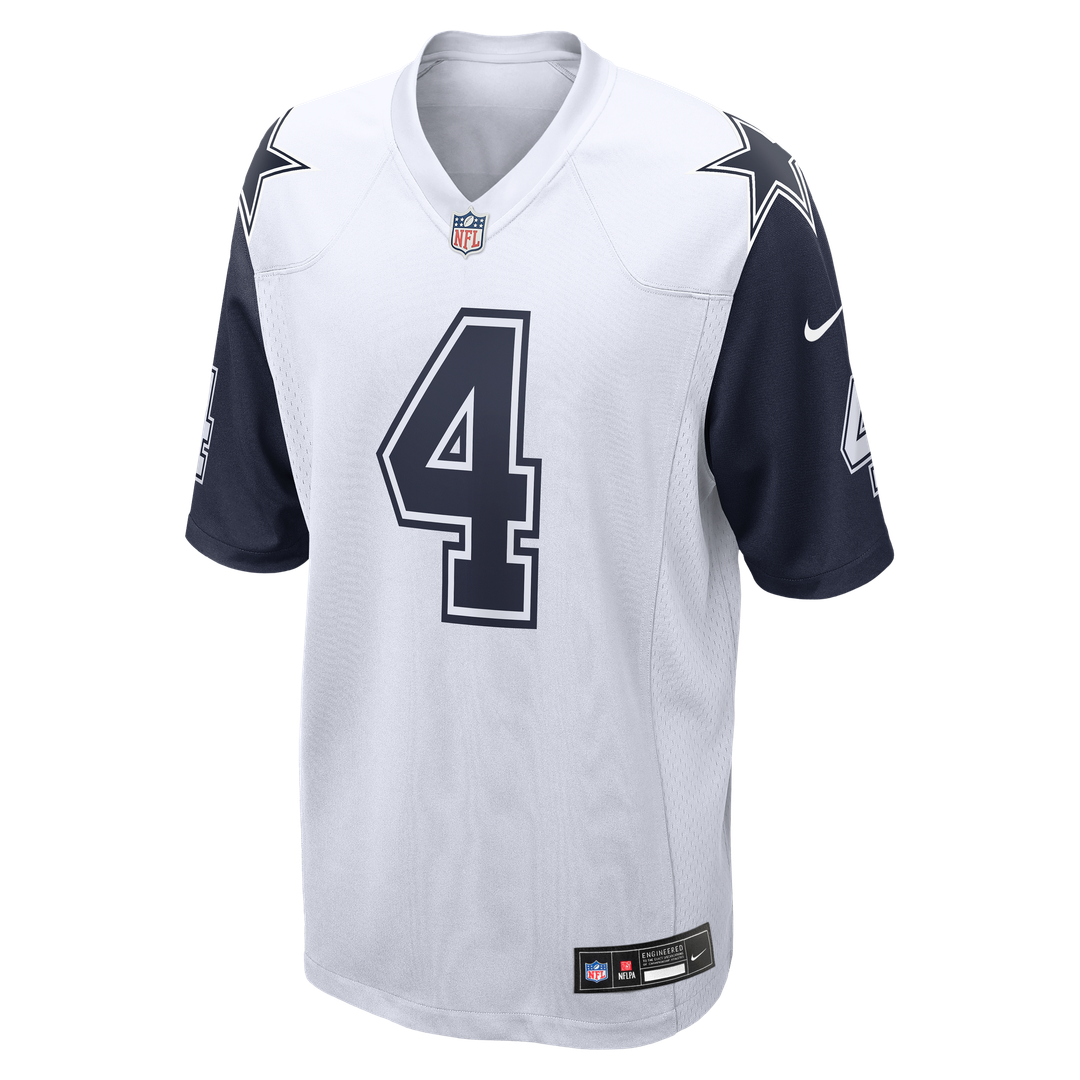 Dallas Cowboys Dak Prescott Nike Alternate Game Team Jersey - White