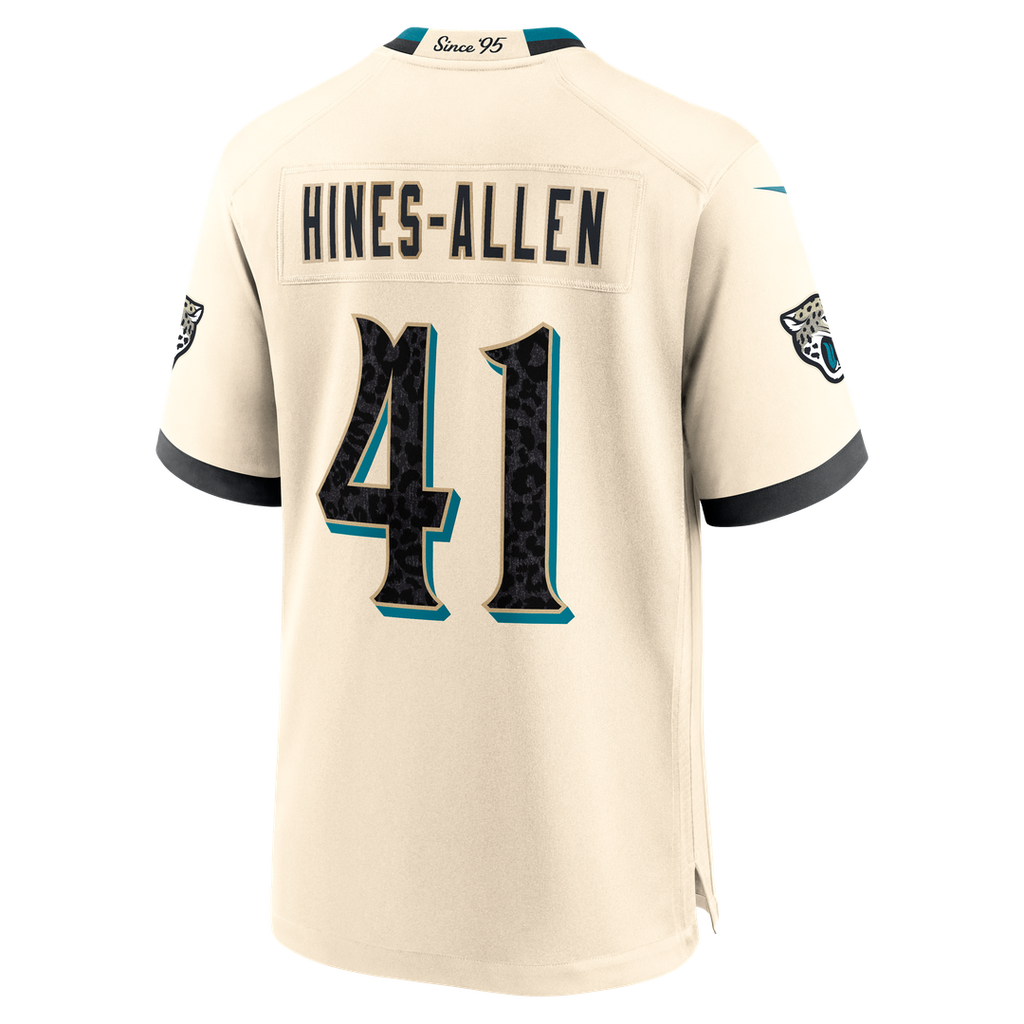 Jacksonville Jaguars Josh Hines-Allen Nike 2026 Rivalries Collection Game Jersey - Natural