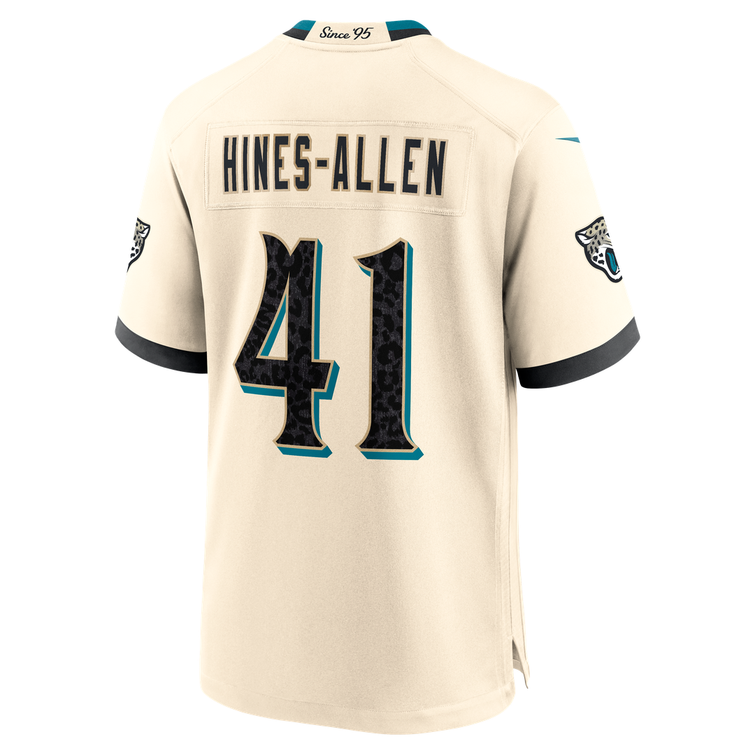 Jacksonville Jaguars Josh Hines-Allen Nike 2026 Rivalries Collection Game Jersey - Natural