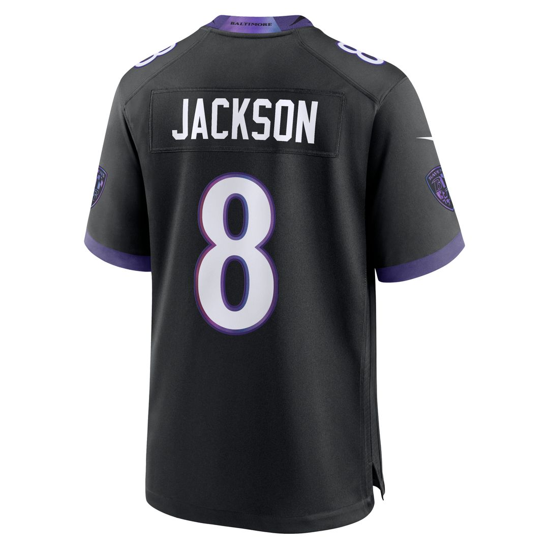 Baltimore Ravens Lamar Jackson Nike Alternate Game Jersey - Black