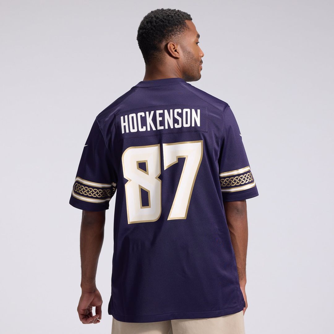 Minnesota Vikings T.J. Hockenson Nike 2026 Rivalries Collection Game Jersey - Purple