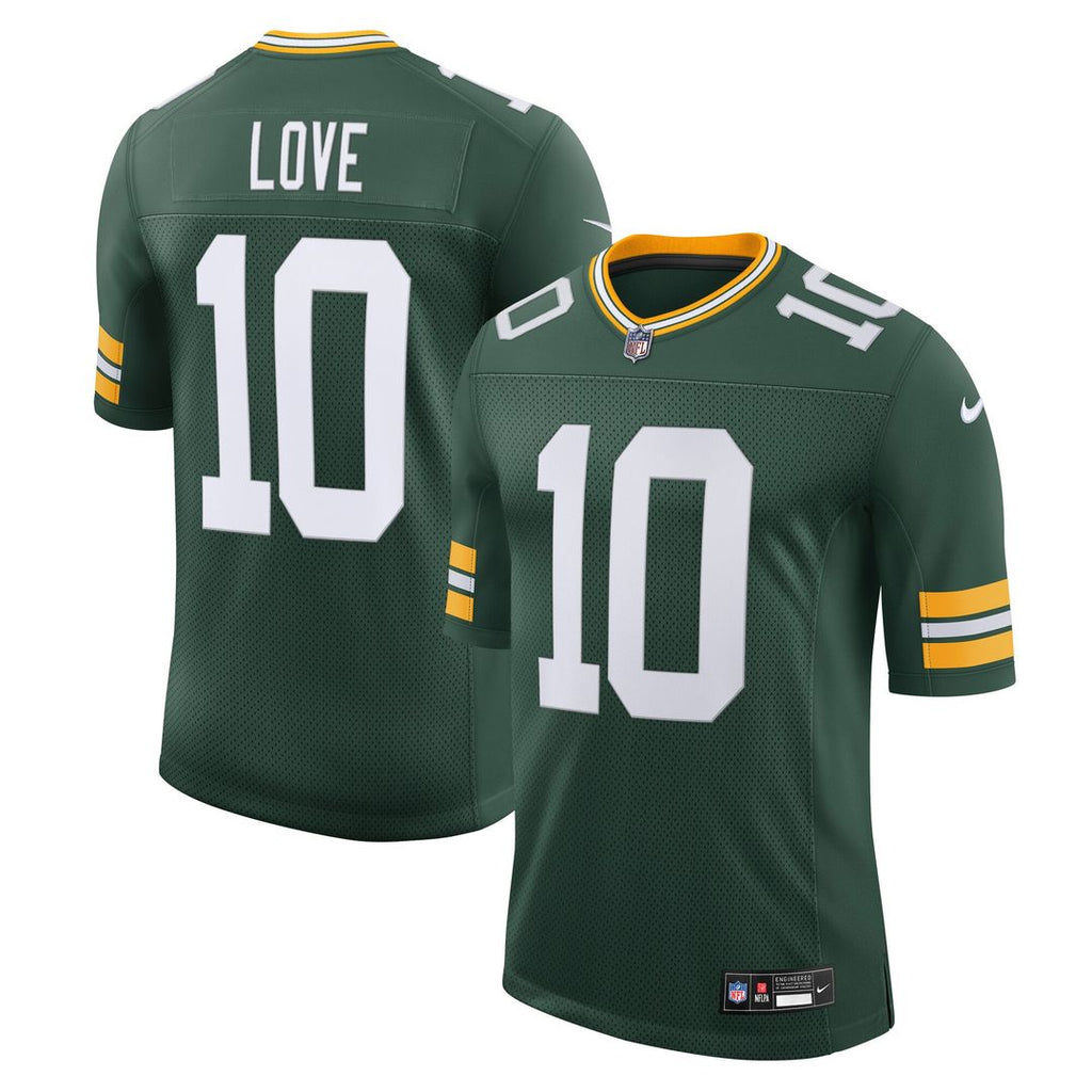 Green Bay Packers Jordan Love Nike Team Vapor Untouchable Limited Jersey - Green