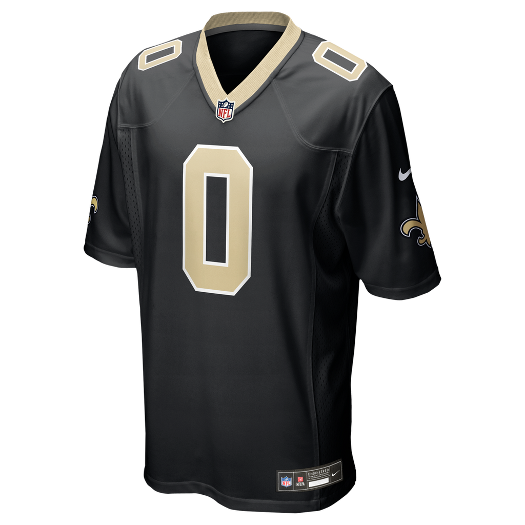 New Orleans Saints Jordyn Tyson Nike Team Game Jersey - Black