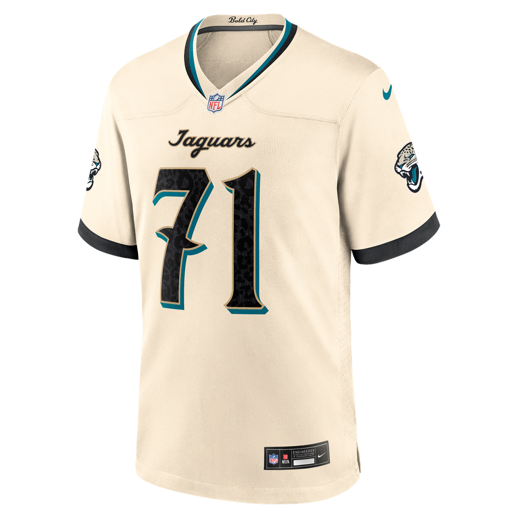 Jacksonville Jaguars Tony Boselli Nike 2026 Rivalries Collection Game Jersey - Natural