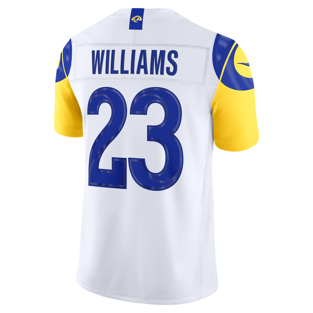 Los Angeles Rams Kyren Williams Nike Vapor F.U.S.E. Stitched Limited Jersey - White