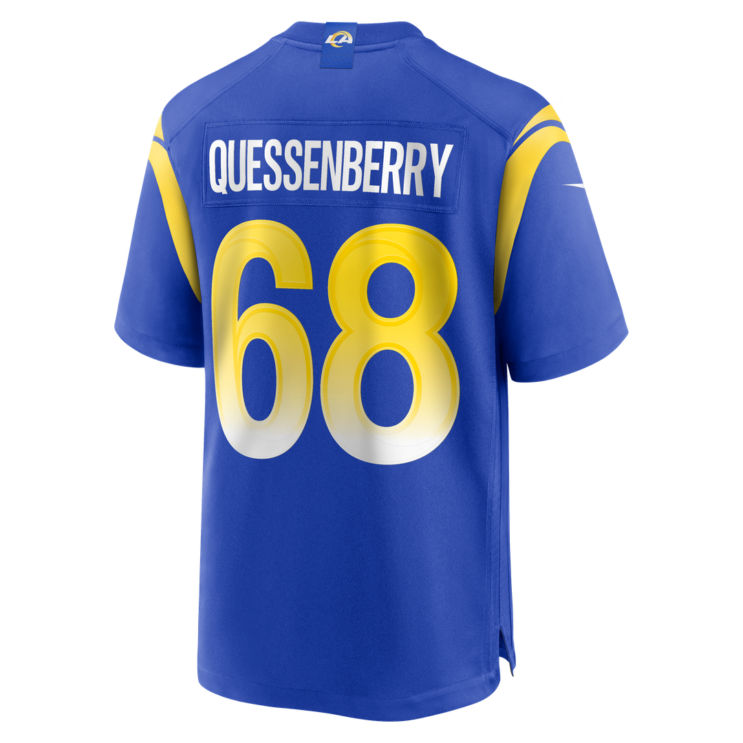 Los Angeles Rams David Quessenberry Nike Team Game Jersey - Royal