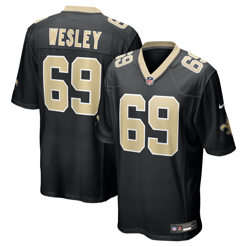 New Orleans Saints Barry Wesley Nike Team Game Jersey - Black