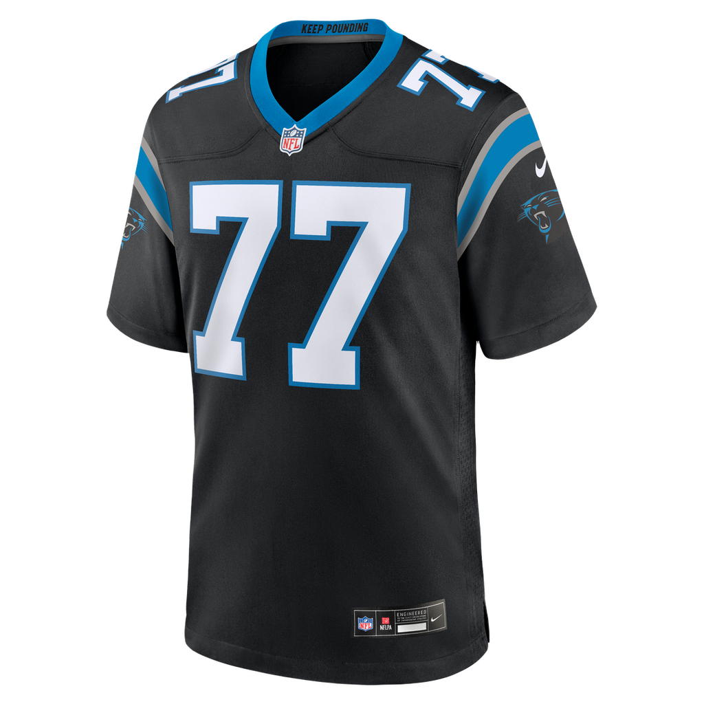 Carolina Panthers Luke Fortner Nike Team Game Jersey - Black