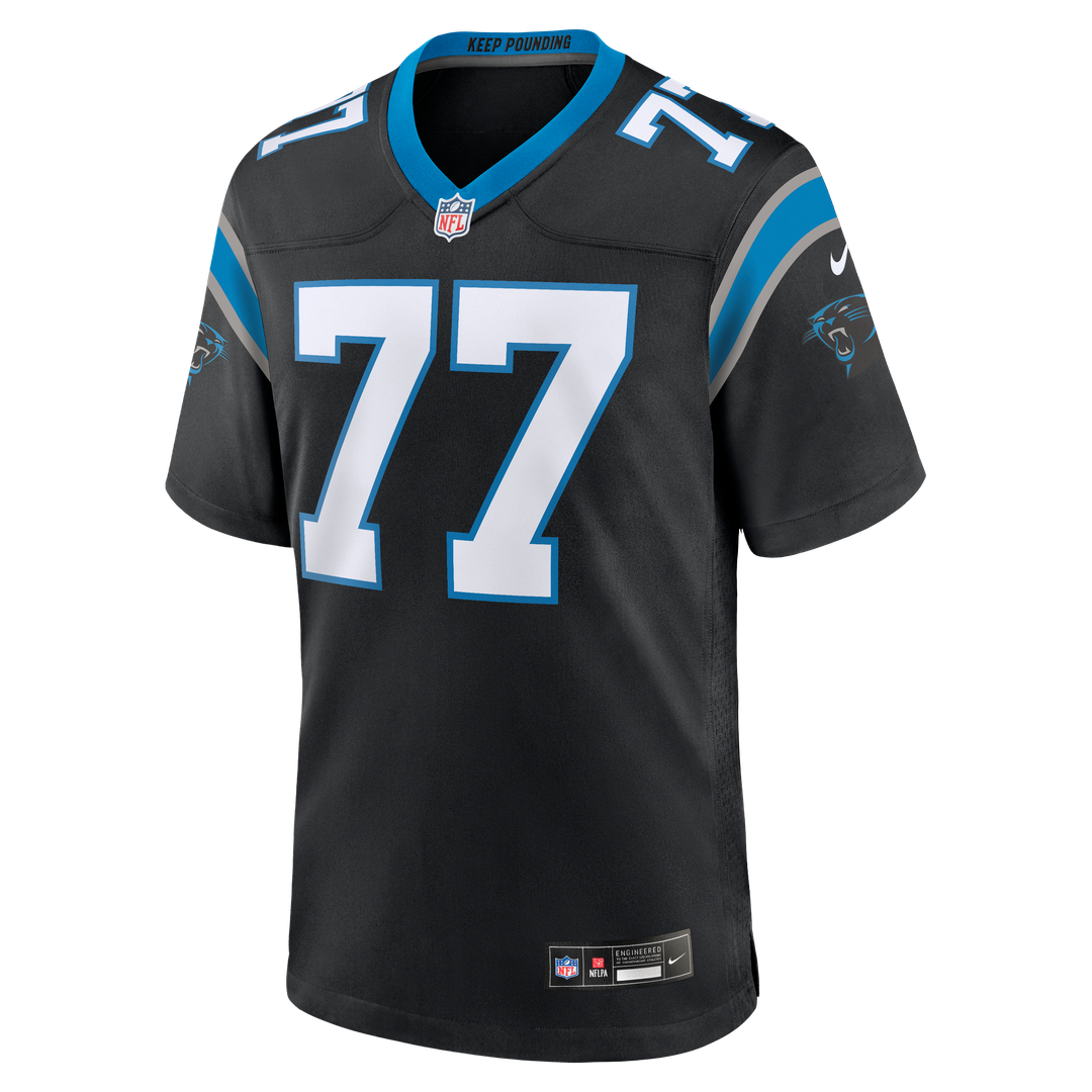 Carolina Panthers Luke Fortner Nike Team Game Jersey - Black