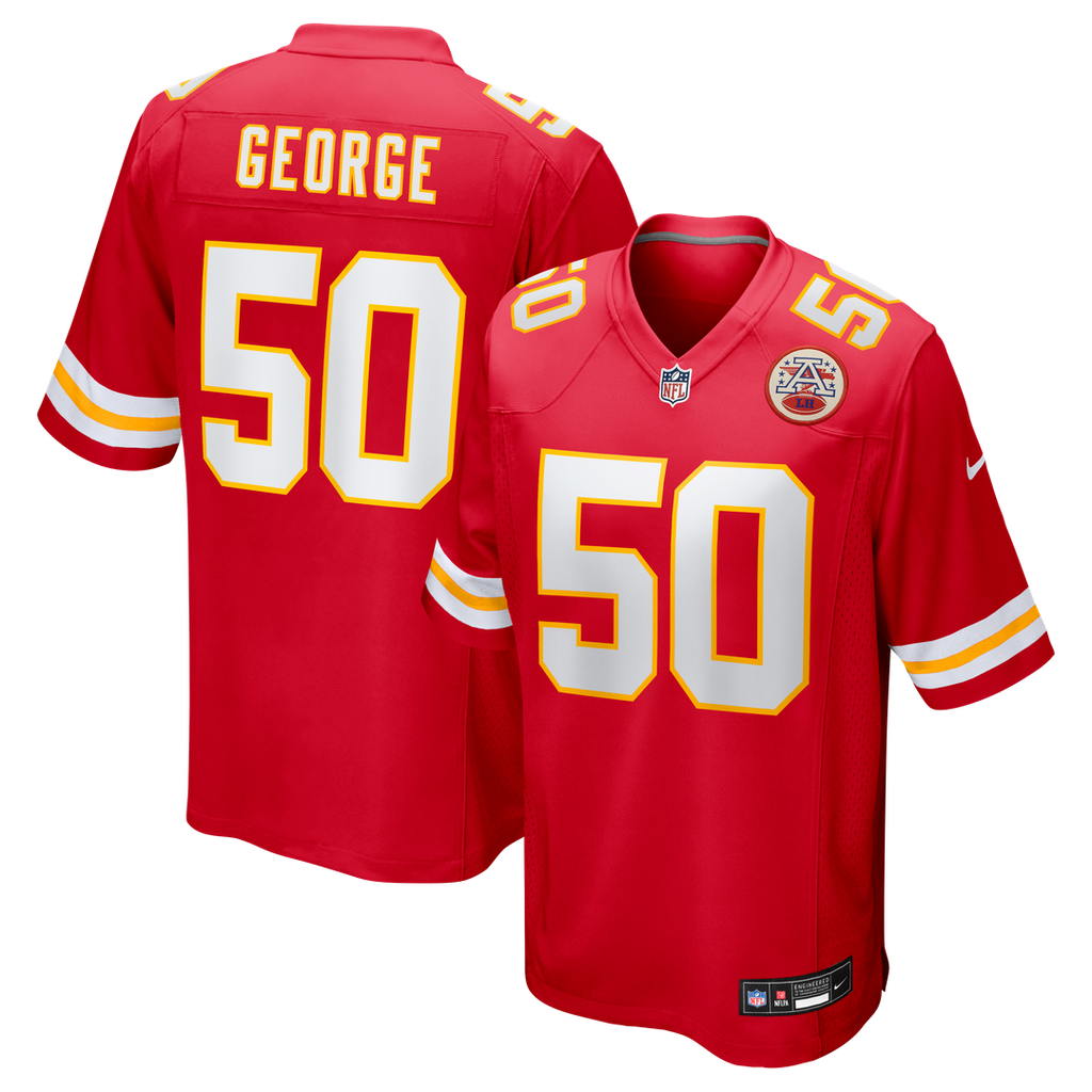 Kansas City Chiefs Brandon George Nike Team Game Jersey - Red
