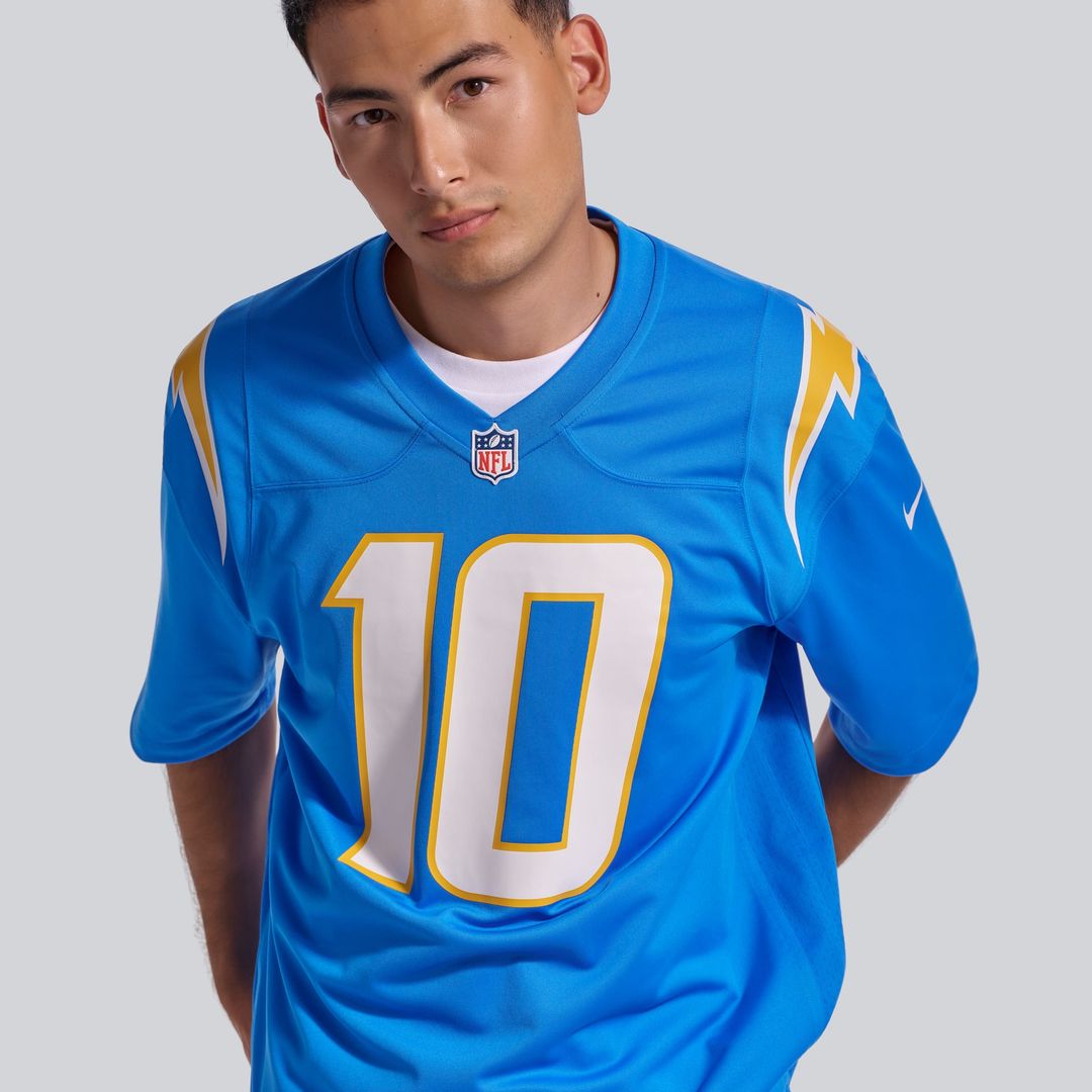 Los Angeles Chargers Justin Herbert Nike Player Game Jersey - Powder Blue