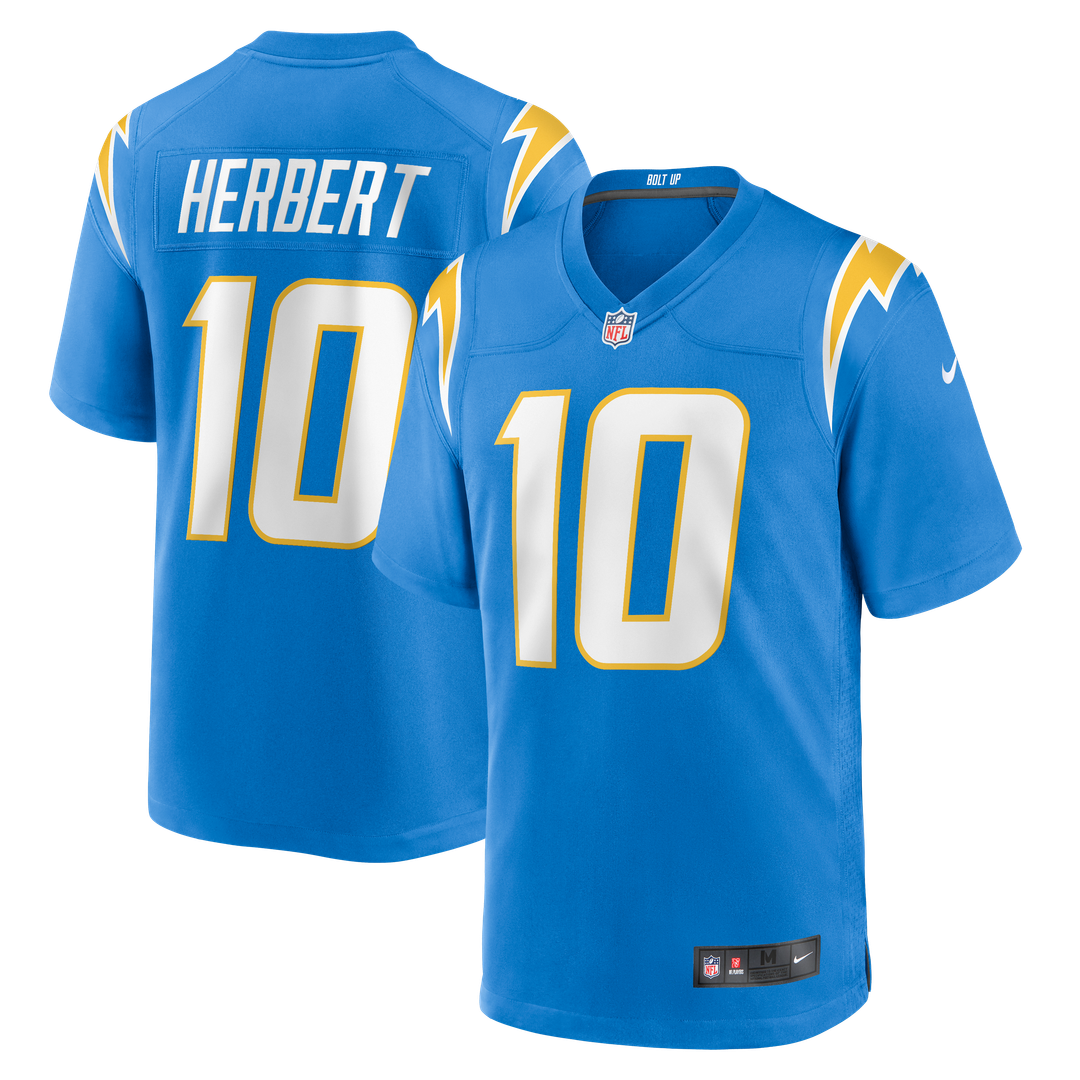 Los Angeles Chargers Justin Herbert Nike Alternate Super Chargers Game Player Jersey - Navy