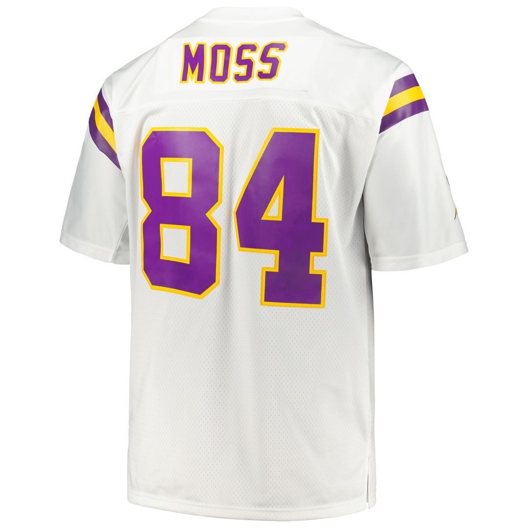 Minnesota Vikings Randy Moss Mitchell & Ness Big & Tall 1998 Legacy Retired Player Jersey - White