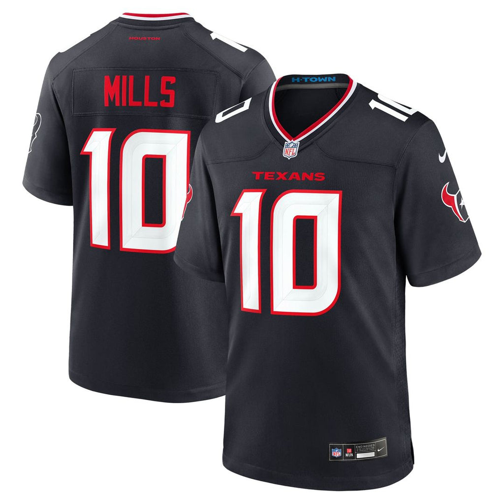 Houston Texans Davis Mills Nike Team Game Jersey - Navy