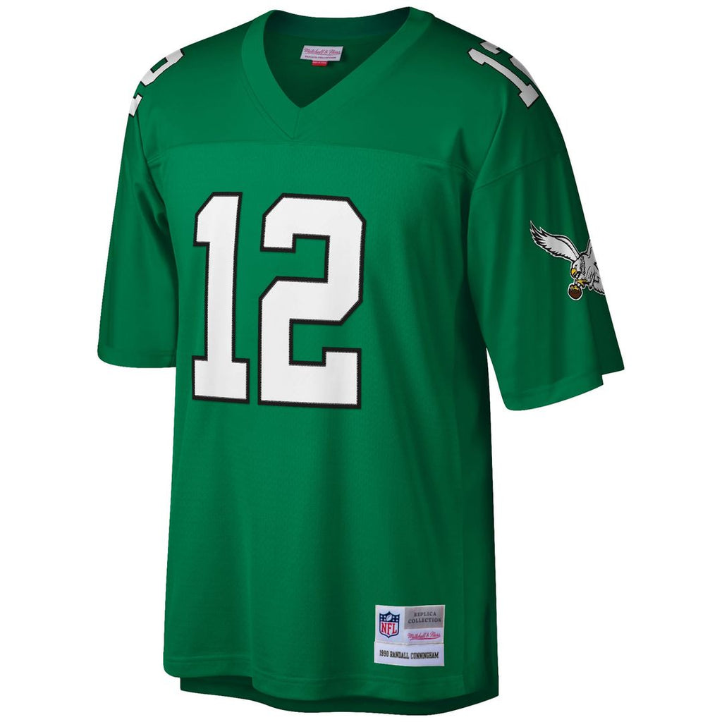 Philadelphia Eagles Randall Cunningham Mitchell & Ness Big & Tall 1990 Retired Player Replica Jersey - Kelly Green