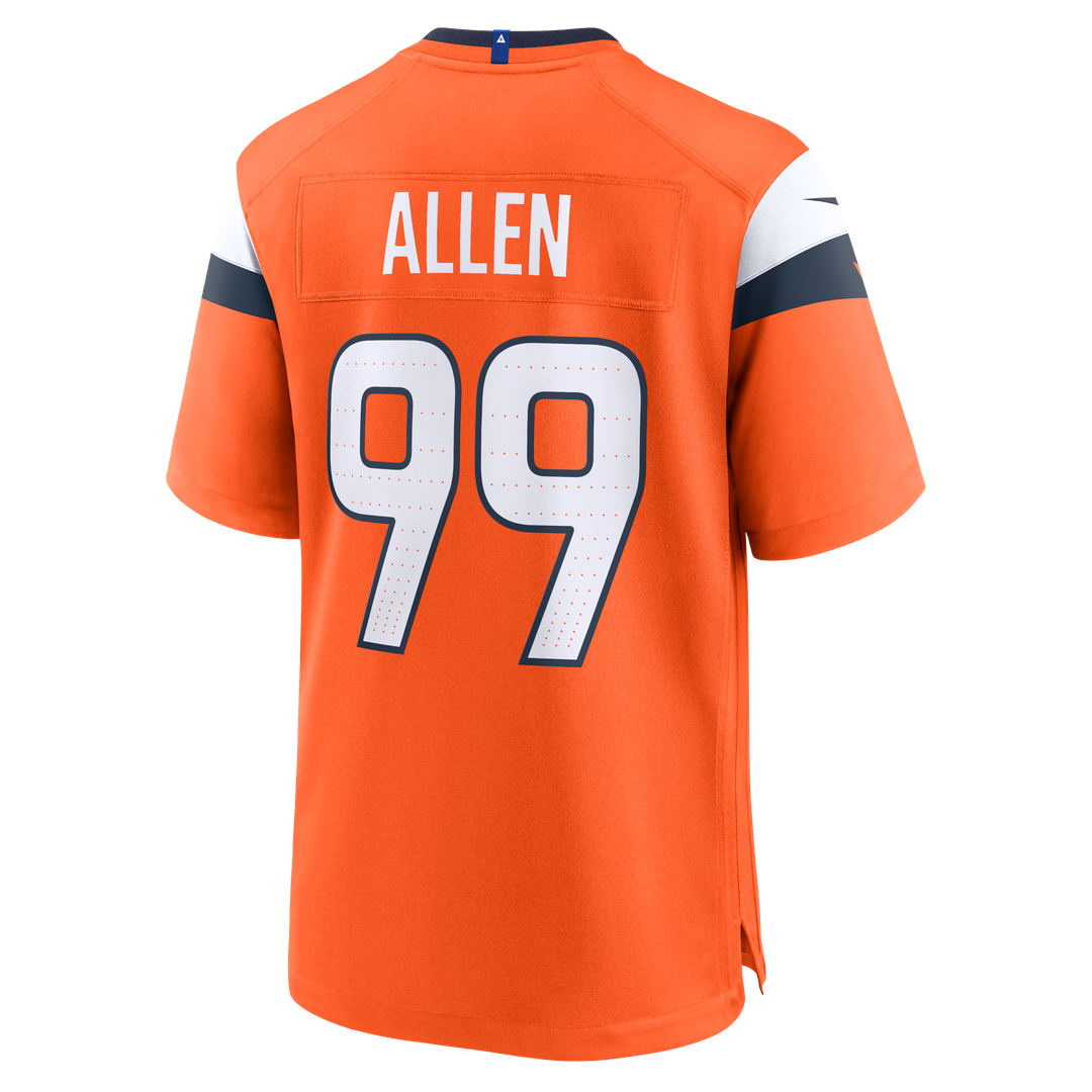 Denver Broncos Zach Allen Nike Team Game Jersey - Orange